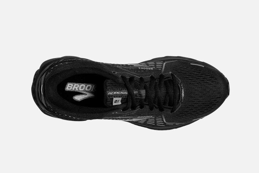 Brooks Israel Adrenaline GTS 21 Road Running Shoes Womens - Black - PLI-675328